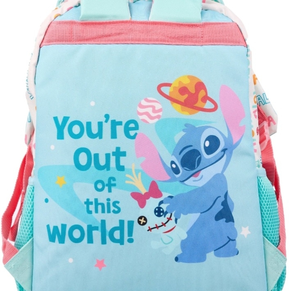 Disney Stitch Kids Backpack - Pink and Blue - Picture 2 of 7